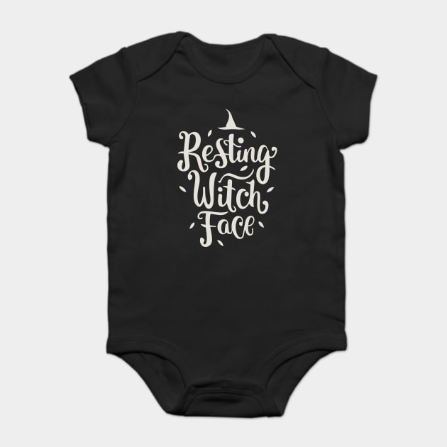 Resting Witch Face Baby Bodysuit by Frank Ring